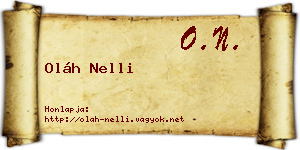 Oláh Nelli névjegykártya