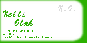 nelli olah business card